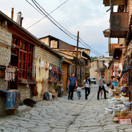 Lahij village, Ismailli, Azerbaijan